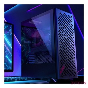 ADATA XPG Ház Midi ATX Valor AIR, 4x120mm ventilátor, Tápegység nélkül, üvegfalú, fekete