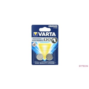 VARTA CR2025 lithium gombelem 2db/bliszter