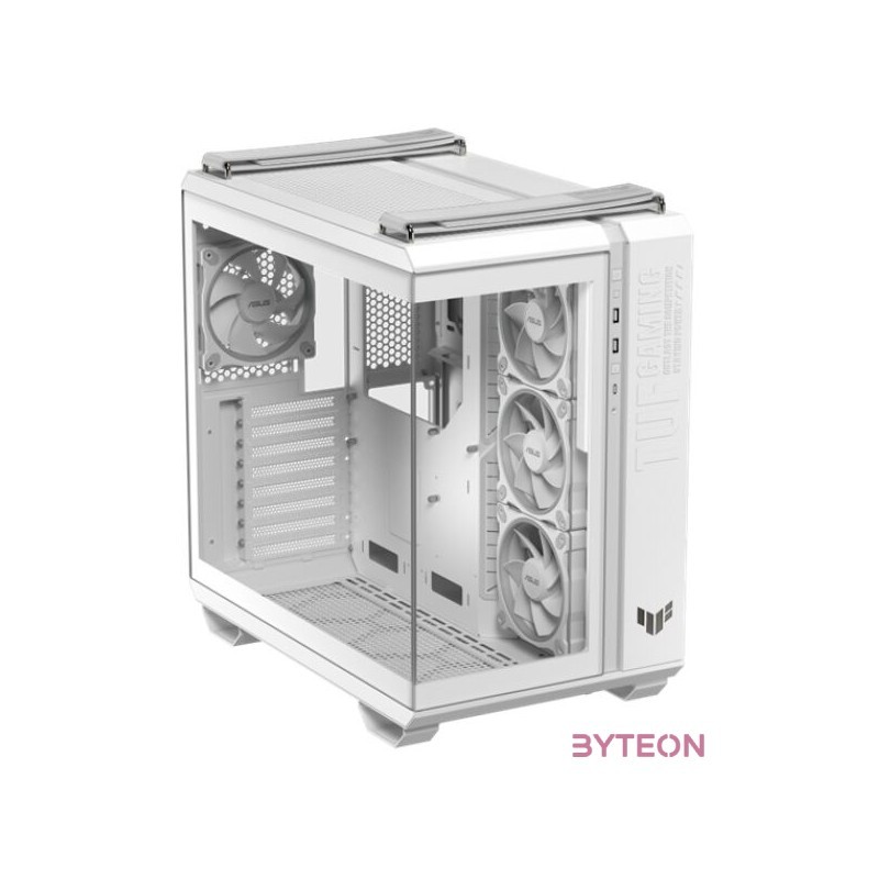 ASUS Ház TUF Gaming GT502, Tápegység nélkül, Fehér, Üvegfalú