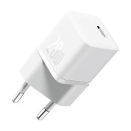 Mini wall charger Baseus GaN5 20W (white)