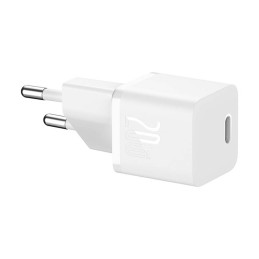 Mini wall charger Baseus GaN5 20W (white)