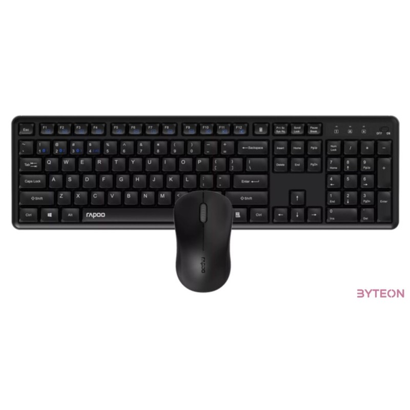 RAPOO 00229634, 8150M VEZETÉK NÉLKÜLI MULTI-MODE SILENT BILL. EGÉR SZETT FEKETE