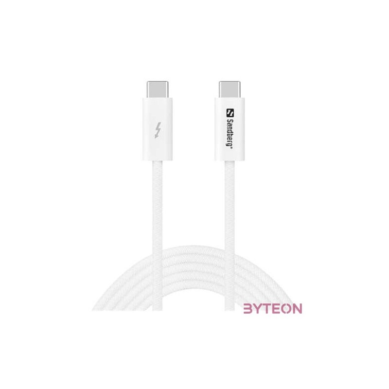 SANDBERG USB-C tartozék, USB-CC USB4 240W40Gbps, 2M