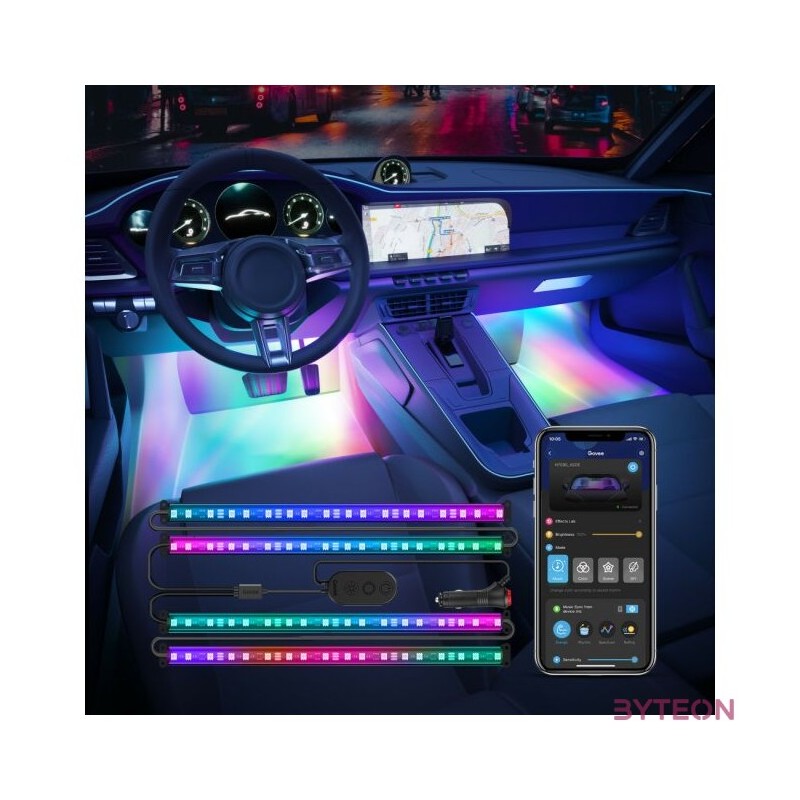 GOVEE RGBIC Interior Car Lights Without Remote Control