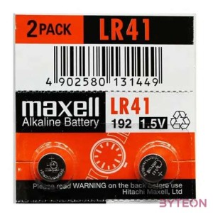 MAXELL Gombelem LR41 10db , csomag