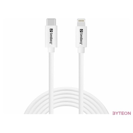 SANDBERG Töltőkábel, USB-C PD to Lightning FMI 2m