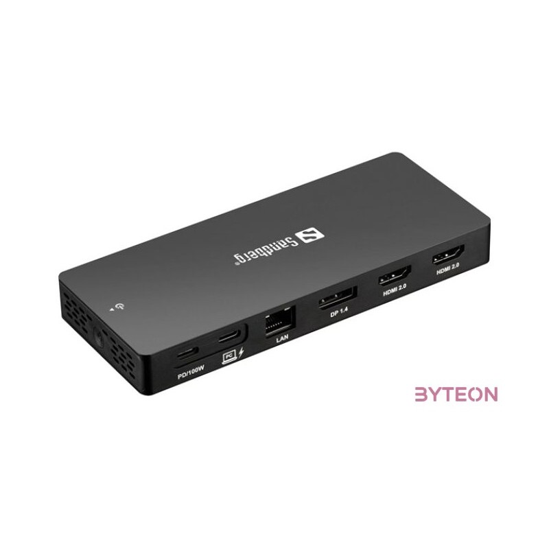 SANDBERG USB-C Dokkoló 13in1 DockingStation Pro