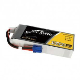 TATTU 10000mAh 14.8V 30C 4S1P Lipo Battery Pack with EC5