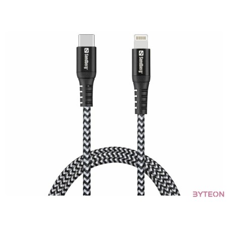 SANDBERG USB-C tartozék, Survivor USB-C PD Lighting kábel 1m