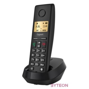 GIGASET DECT telefon, PURE 200, fekete