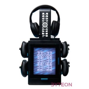 NUMSKULL PS5,XBOX Series Fortnite LED-világítású játéktartó szekrényes állvány