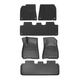 6-Piece Floor Mat for Tesla Baseus T-Space Series (Polypropylene black)