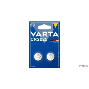 VARTA CR2025 lithium gombelem 2db/bliszter