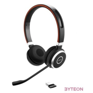 JABRA Fejhallgató - Evolve 65 TE UC Stereo Bluetooth Vezeték Nélküli, Mikrofon