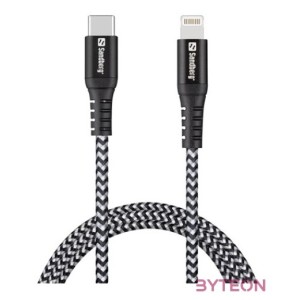 SANDBERG USB-C tartozék, Survivor USB-C PD Lighting kábel 1m