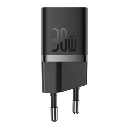 Mini wall charger Baseus GaN5 30W (black)