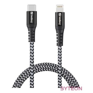 SANDBERG USB-C tartozék, Survivor USB-C PD Lighting kábel 1m