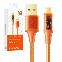 Cable USB-C  Mcdodo CA-3150, 6A, 1.8m (orange)