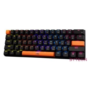 Baracuda DOLPHIN-B,R-US, BGK-03111B,R-US fekete mechanikus gamer billentyűzet piros kapcsolóval, angol