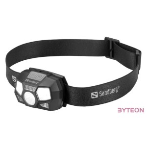 SANDBERG Fejlámpa, Headlamp 5in1 Recharge Sensor