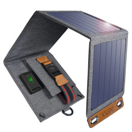 Foldable solar charger Choetech SC004 14W, 1xUSB (grey)