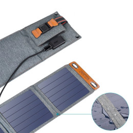 Foldable solar charger Choetech SC004 14W, 1xUSB (grey)