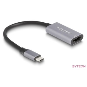 Delock Adapter USB Type-C apa - HDMI anya (DP Alt Mód) 4K 60 Hz HDR és HDCP kiegészítéssel