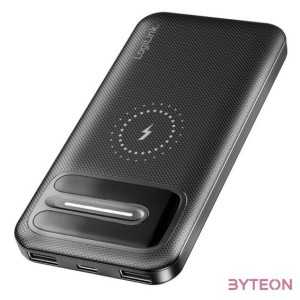 Logilink Power bank 10000 mAh, vezeték nélküli töltés  2x USB-A, 1x USB-C