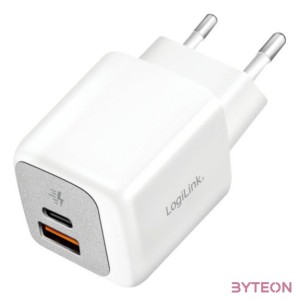 Logilink Kettős USB töltőkészlet (20 db), 1x USB-C (PD), 1x USB-A, 20 W, fehér