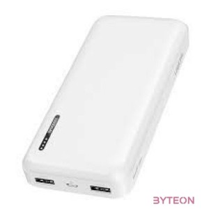 Logilink Powerbank 20.000 mAh, 2x USB-A, 1x USB-C, fehér