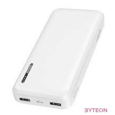 Logilink Powerbank 20.000 mAh, 2x USB-A, 1x USB-C, fehér