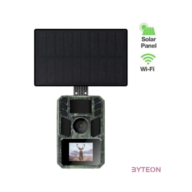 EVOLVEO StrongVision Solar WiFi, fotócsapda,vadkamera WiFi alkalmazással és napelemmel