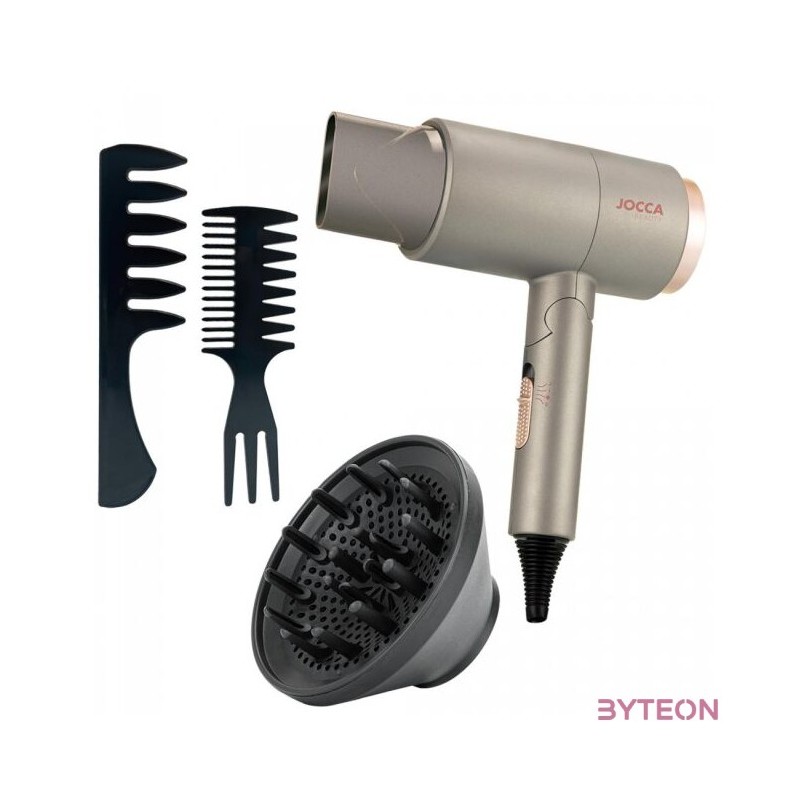 Jocca 2317 Összecsukható kompakt hajszárító fésűvel