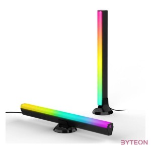 Govee RGBIC WiFi  Bluetooth Flow Plus fénysávok Ideális 45 és 70hüvelyk közötti televíziókhoz.