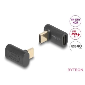 Delock USB Adapter 40 Gbps USB Type-C PD 3.1 240 W csatlakozódugóval - csatlakozóhüvellyel 8K 60 Hz