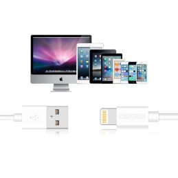 USB to Lightning cable Choetech IP0026, MFi,1.2m (white)