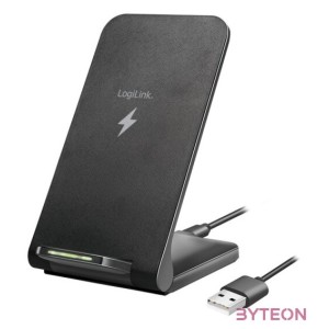 Logilink Okostelefon állvány vezeték nélküli töltés funkcióval, 2 tekercs, 15 W, fekete