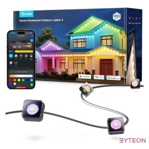 Govee állandó kültéri világítófüzér (30M) Fehér Wifi  Bluetooth vezérléssel