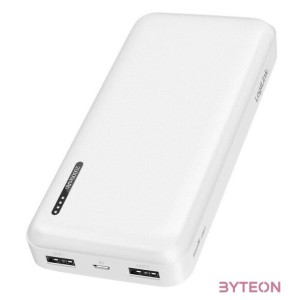 Logilink Powerbank 20.000 mAh, 2x USB-A, 1x USB-C, fehér