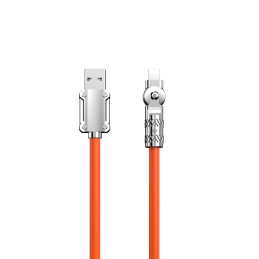 USB-C to Lightning rotating cable Dudao L24CL 120W 1m (orange)