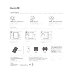 Tempered Glass Baseus Screen Protector for Pad Pro 11" (2018/2020/2021/2022)/Pad Air4/Air5 10.9"