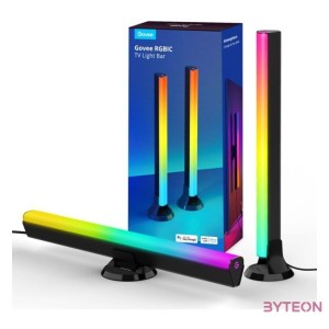 Govee RGBIC WiFi  Bluetooth Flow Plus fénysávok Ideális 45 és 70hüvelyk közötti televíziókhoz.