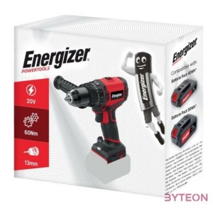 Energizer 20V-os szénkefe nélküli motoros ütvefúró, akkumulátor nélkül 3DR027