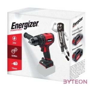 Energizer 20V-os szénkefe nélküli motoros ütvefúró, akkumulátor nélkül 3DR027