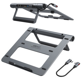 Multifunctional Laptop Stand Acefast E5 PLUS USB-C (black)