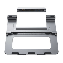 Multifunctional Laptop Stand Acefast E5 PLUS USB-C (black)