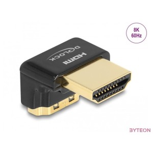 Delock HDMI adapter apa - anya 90 fok lefelé néző csatlakozódugóval 8K 60 Hz fém