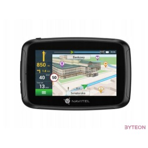 Navitel G590 Moto GPS Motorkerékpár Navigáció, 5 kijelző, fekete