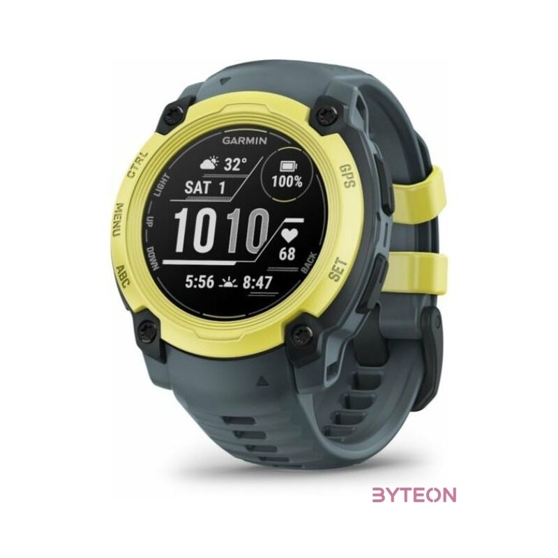 Instinct E, 40mm. Yellow, grey strap