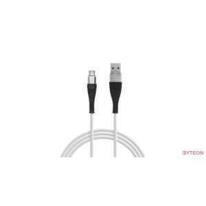 Delight ezüst microUSB adatkábel 2m